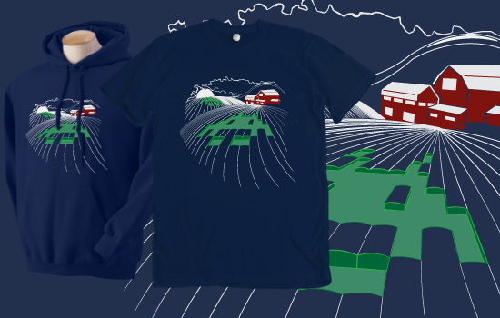 Pixel Invasion by BabyBerry Designs | Space Invaders parody shirt for only $10
