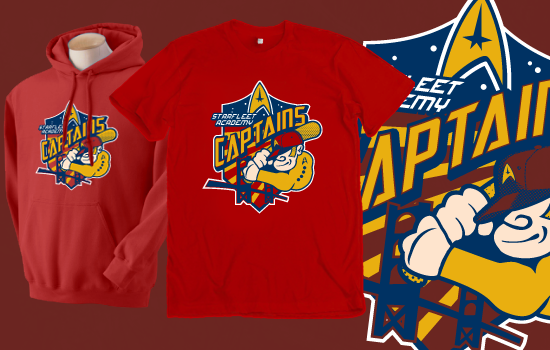 Starfleet Baseball by DGN Graphix | Space Invaders parody shirt for only $10